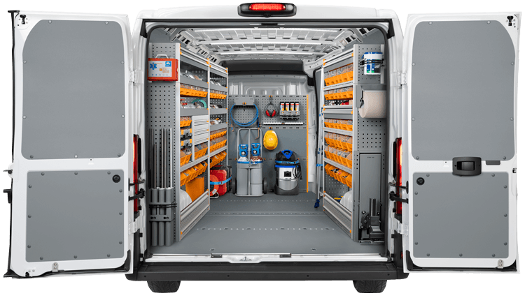 Иллюстративный пример оборудования фургона StoreVan